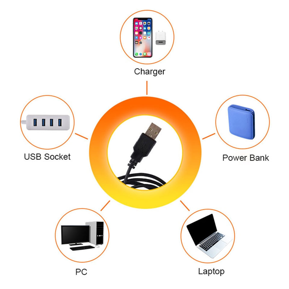 SkandiShop USB Sunset Lamp LED